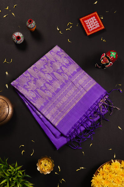 Purple Soft Silk Saree