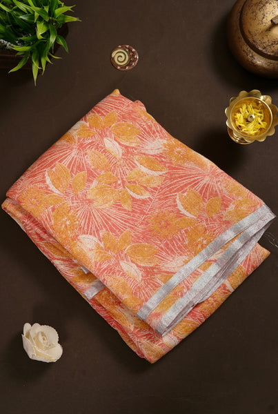 1272643-Palam-Silks-Shop-Online-Peach Linen Saree