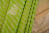 Lime Green Handloom Kanchpuram Silk Saree