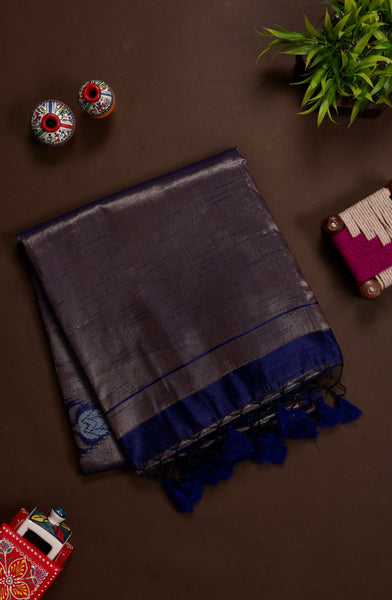 Coffee Brown Semi Silk Cotton Saree