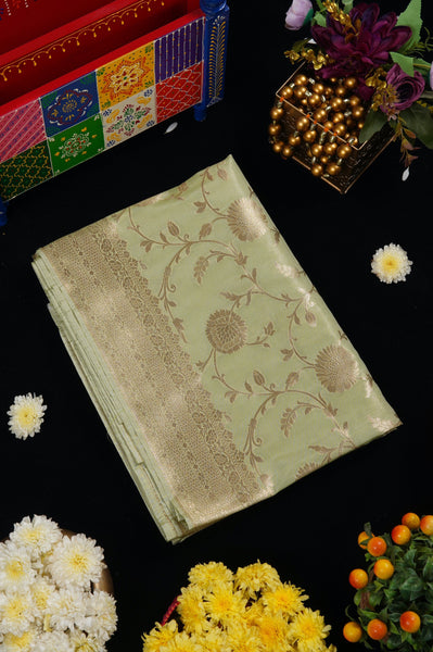 1250780-Palam-Silks-Shop-Online-Moss Green Semi Tussar Saree