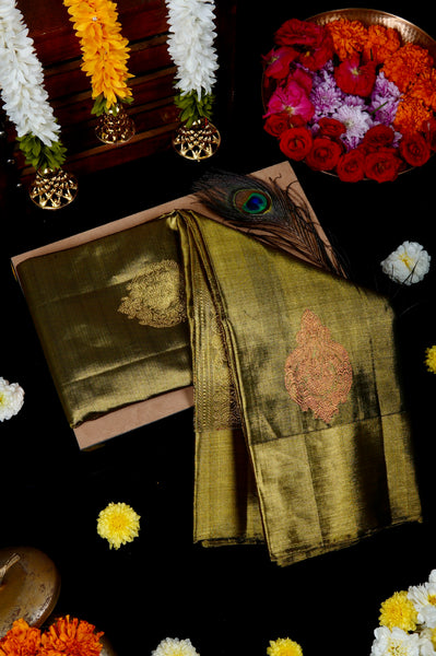 1264818-Palam-Silks-Shop-Online-Mehndi Green Kanchipuram Silk Saree