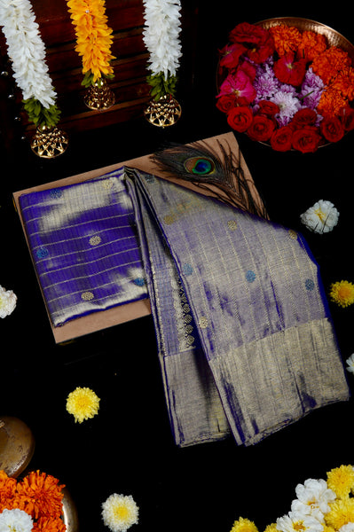 1264819-Palam-Silks-Shop-Online-Midnight Blue Kanchipuram Silk Saree