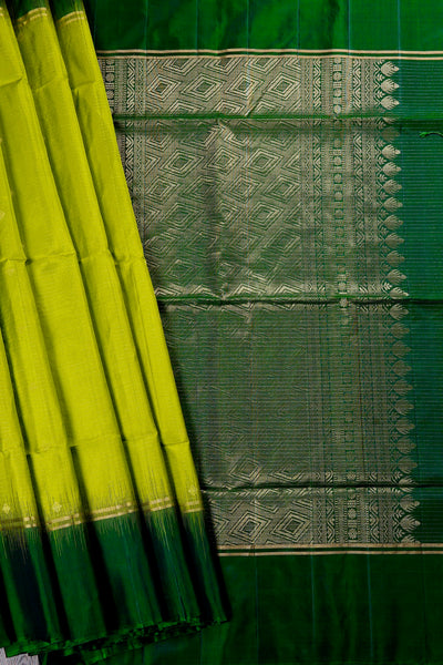 1267617-Palam-Silks-Shop-Online-Vivid Lime Green Soft Silk Saree