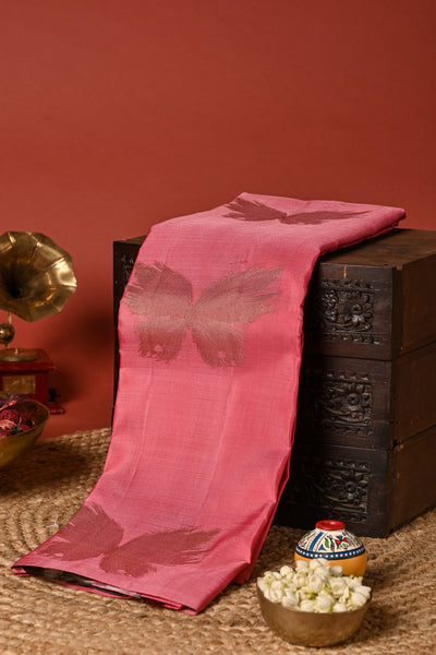 PALAM SILKS-Blush Pink Kanchipuram Silk Saree
