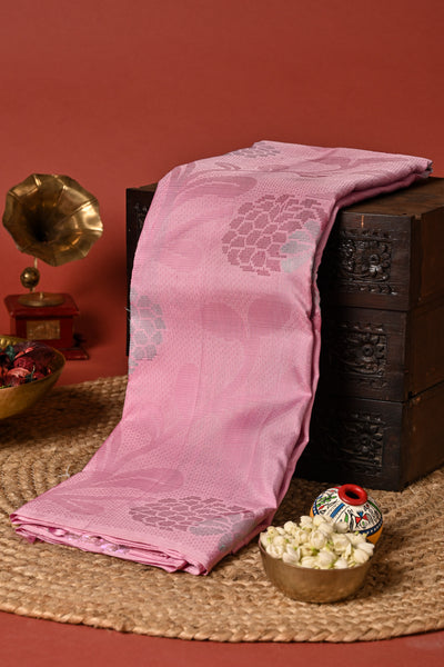 PALAM SILKS-Pink Kanchipuram Silk Saree