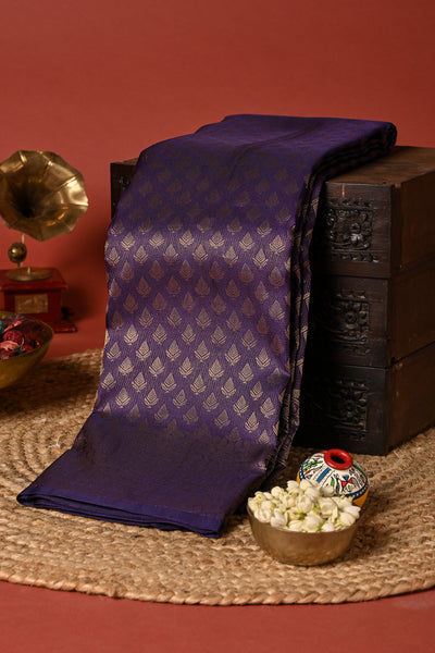 PALAM SILKS-Purple Kanchipuram Silk Saree