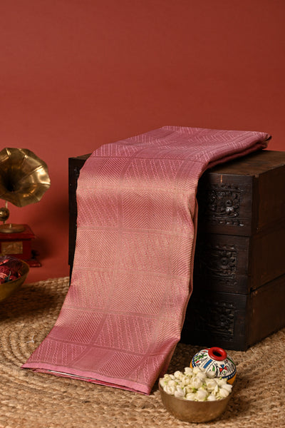 PALAM SILKS-Paeach Kanchipuram Silk Saree