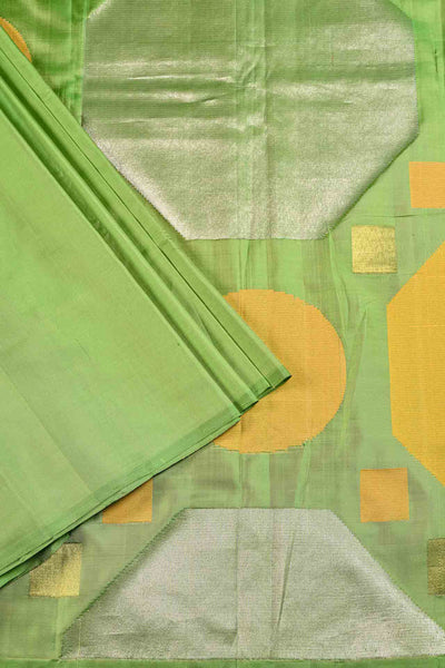 PALAM-SILKS-Green Kanchipuram Silk Saree