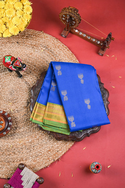 Royal Blue Kanchipuram Silk Saree