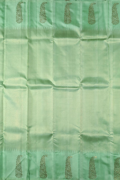 Mint Green Kanchipuram Silk Saree
