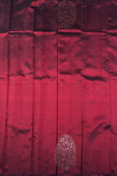 Maroon Kanchipuram Silk Saree