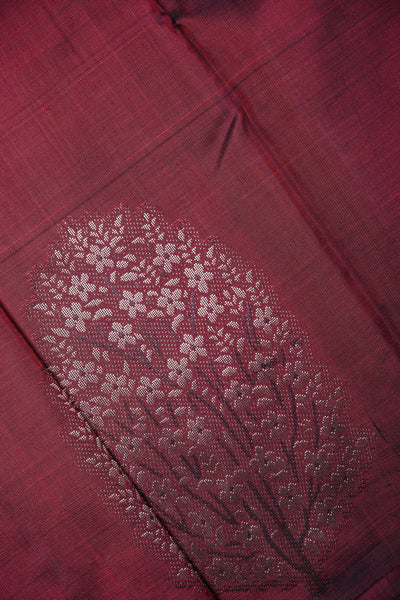 Maroon Kanchipuram Silk Saree
