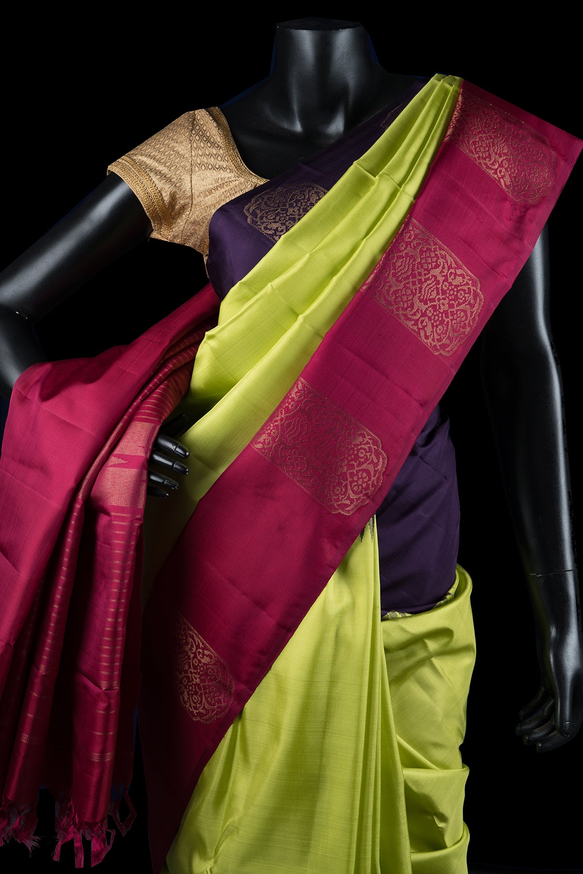 Casual Wear Ladies Designer Plain Silk Saree, With Blouse, 5.5 m (separate  blouse piece)