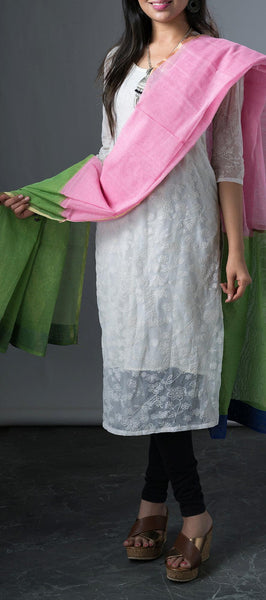 Pink and Green Dupatta