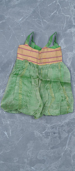 Mint Green Kids Gown in Silk