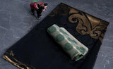 Black Semi Kora Silk Saree