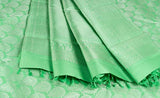 Lumiere Collection - Mint Green Bridal Kanchipuram Silk Saree
