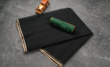 Plain Jute Cotton Saree