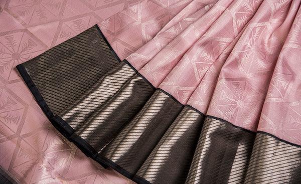 Pink Folklore Handloom Silk Saree