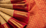 Beige Folklore Silk Saree - Handloom Silk Sarees