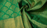 Turquoise Green Bridal Kanchipuram Silk Saree