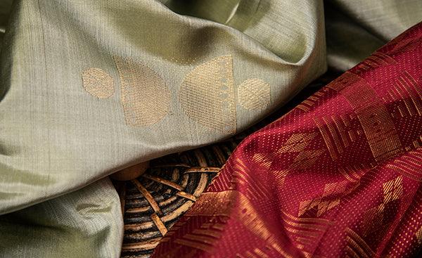 Folklore III Collection - Borderless Series - Handloom silk Sarees