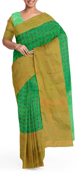 Sea Green Semi SIlk Cotton Saree